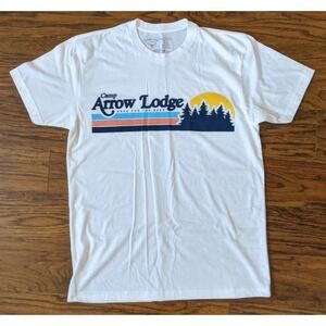 Arrow Lodge Brewing Camp Craft Beer T-Shirt Mens Medium California Covina